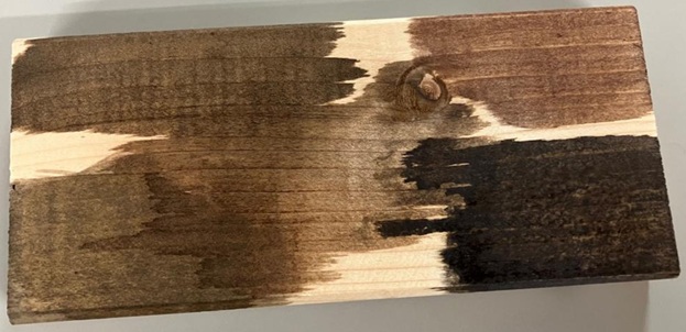 ブラウン系の色の違い　塗ってみた