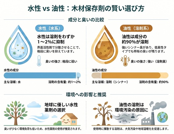 油性と水性の違い
